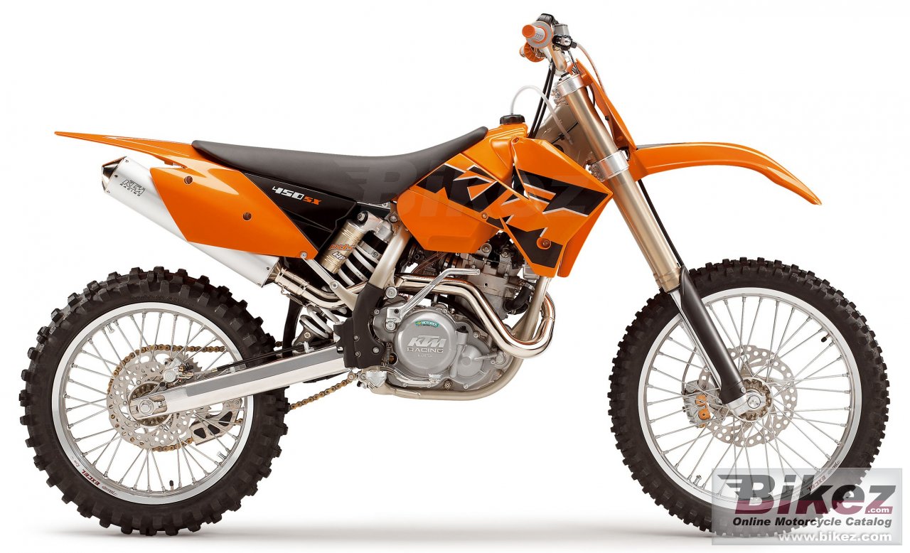Big KTM 450 sx racing picture and wallpaper from Bikez.com